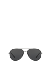 Michael Kors Kendall I Grey Solid Aviator Unisex Sunglasses Mk5016-108287-60 In Matte Black