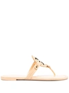 Tory Burch Miller Soft Sandal In Metallic
