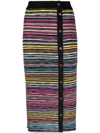 Missoni Crochet-knit Wool-blend Midi Skirt In Multi