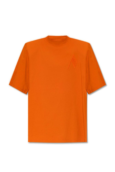Attico Killie Cotton Jersey T-shirt In Orange