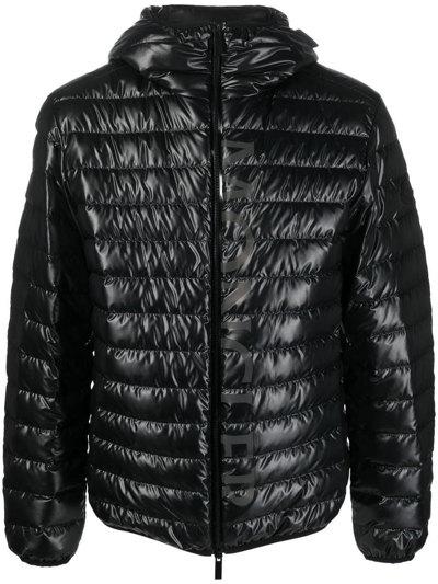 Moncler Lauzet Matt Black Down Jacket In Multi-colored