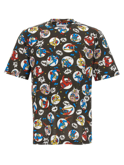 Moschino Fantasy Cartoon T-shirt Multicolor In Multicolour