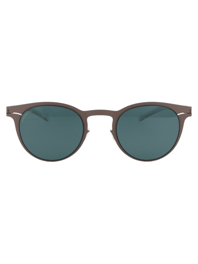 Mykita Sunglasses In 223 Mole Grey Polarized Pro Ocean Blue