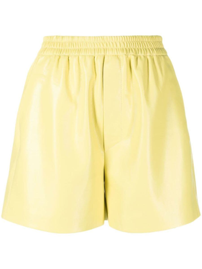 Nanushka Elasticated-waist Shorts In Yellow
