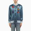 NEEDLES NEEDLES BOMBER JACKET WITH PATCHES