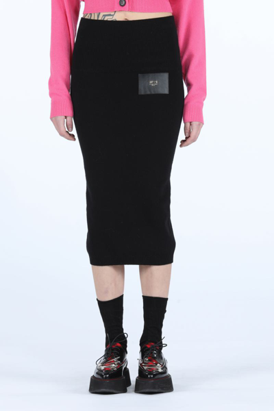 N°21 N.21 Wool Pencil Skirt In Black