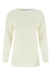 Off-white Off White Women Ivory Virgin Wool Sweater In 0100