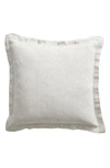 Bed Threads French Linen Accent Pillow Cover In Oat Tones