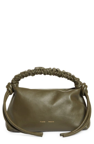 Proenza Schouler Mini Drawstring Leather Top-handle Bag In Olive