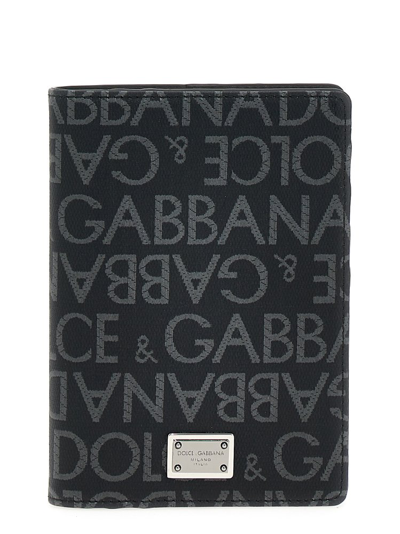 Dolce & Gabbana Logo Plaque Card Holder In Multi