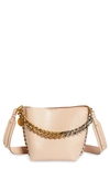 Stella Mccartney Frayme Faux Leather Bucket Bag In Neutrals