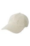 Billabong Embroidered Logo Cotton Twill Baseball Cap In Salt Crystal 1