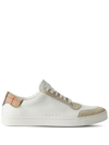 BURBERRY WHITE HOUSE CHECK PRINT SNEAKERS
