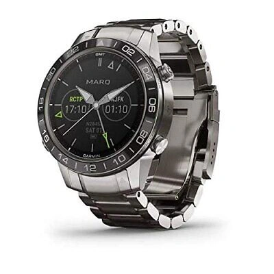 Pre-owned Garmin Marq Aviator, Men's Luxury Tool Watch Designed For Your Passion For...