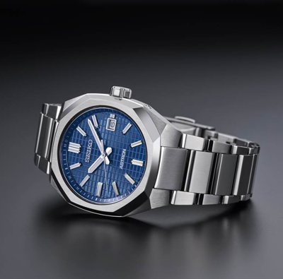 Pre-owned Seiko Psl  Astron Nexter Sbxy061 Dyna Titanium Radio Solar Watch Blue Dial 39.6mm