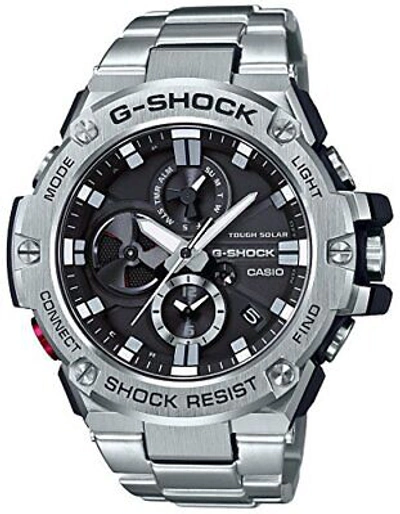 Pre-owned Casio G-shock G-steel Gst-b100d-1ajf Smartphone Link Model Men's Watch