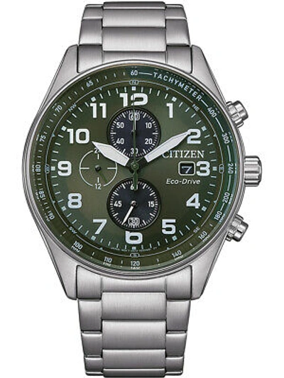 Pre-owned Citizen Ca0770-72x Eco-drive Chronograph 43mm 10atm