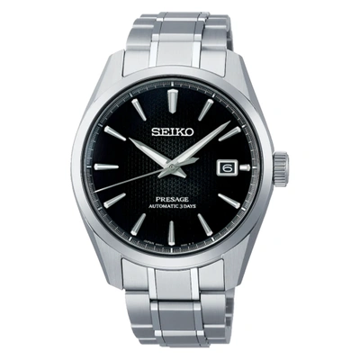 Pre-owned Seiko Presage Sharp Edged 3 Days Movement Mechanical Watch Sarx117 Usus