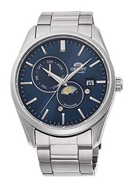 Pre-owned Orient Watch Rn-ak0303l Sun & Moon 22 Jewels Automatic Mechanical Men