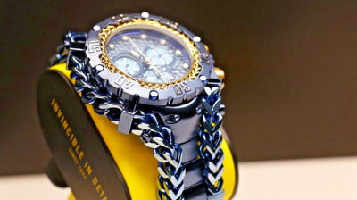 Pre-owned Invicta Gladiator Men's Watch 58mm, Dark Blue