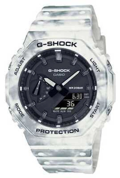 Pre-owned Casio G-shock Frozen Forest Extra Bezel And Strap Set / Black Gae-2100gc-7aer