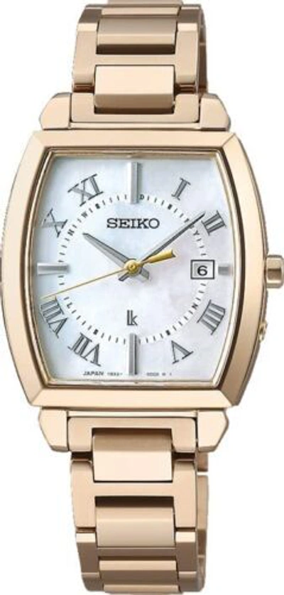 Pre-owned Seiko Lukia Ssqw064 White Standard Collection Solar Watch Women Box