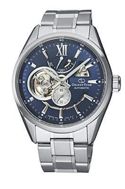 Pre-owned Orient Star Contemporary Modern Skeleton Rk-av0004l Men's Watch Silver