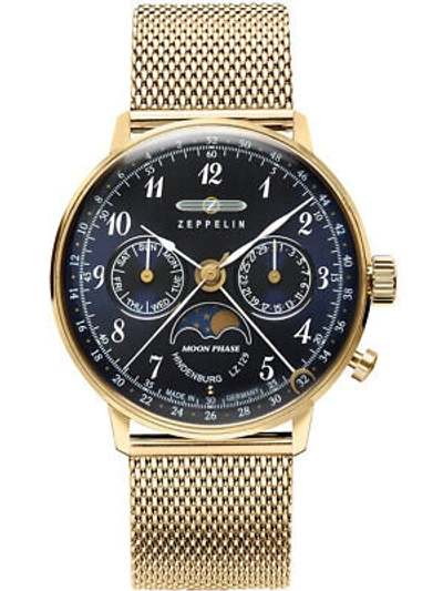Pre-owned Zeppelin 7039m-2 Hindenburg Lz129 Moonphase 36mm 3atm