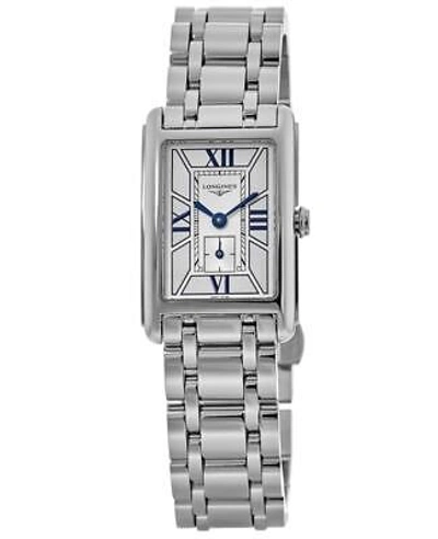 Pre-owned Longines Dolcevita White Dial Steel Women's Watch L5.255.4.75.6