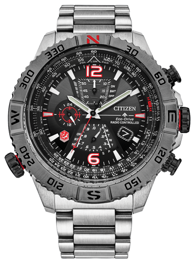 Pre-owned Citizen Promaster Snowbirds Navihawk A-t Mens Watch At8228-53e