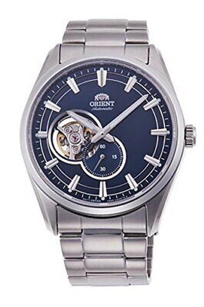 Pre-owned Orient Contemporary Rn-ar0002l Semi Skeleton Mechanical Men's Watch Silver