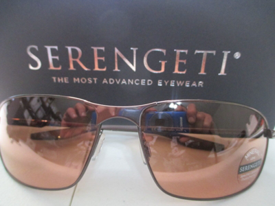 Pre-owned Serengeti Varese 8735 64[]16-130 Gradient Rose Metal Flex Hinge Wrap Sunglasses In Pink