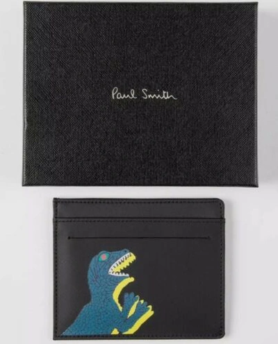 Pre-owned Paul Smith ⚡rare⚡  Black Leather Original Dino Card Holder Brand In Box ?