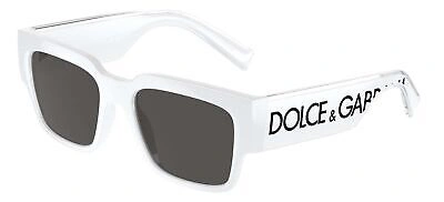Pre-owned Dolce & Gabbana Dg 6184 White/ Grey 52/18/145 Men Sunglasses In Gray
