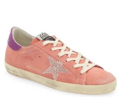 Pre-owned Golden Goose Super Star Classic Crystal Stud Star Sneaker 3588 - Retail $680 In Assorted