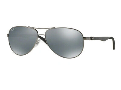 Pre-owned Ray Ban Brand Ray-ban Sunglasses Rb8313 Carbon Fiber 004 / K6 Gunmetal Man In Blue
