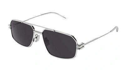 Pre-owned Bottega Veneta Classic Bv 1128s Sunglasses 003 100% Authentic In Gray