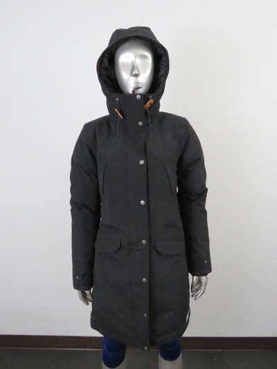 Pre-owned The North Face Womens  Tnf Snow Down Hooded Parka Warm Winter Jacket - Black In Tnf Black