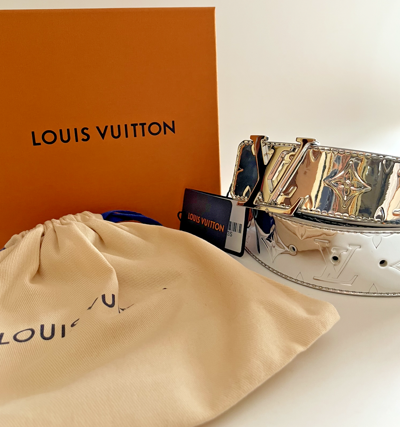 Louis Vuitton Damier Ebene Canvas LV Initiales Belt 100 CM Louis Vuitton