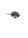 KISMET BY MILKA Evil Eye Blue Sapphire & 14K Rose Gold Single Stud Earring
