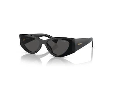 Pre-owned Miu Miu Sunglasses Mu 06ys 1ab5s0 Black Dark Gray Woman