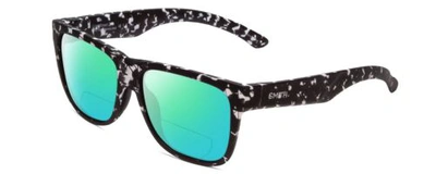 Pre-owned Smith Lowdown 2 Polarized Bi-focal Sunglasses In Black Tortoise 55 Mm 41 Options In Green Mirror