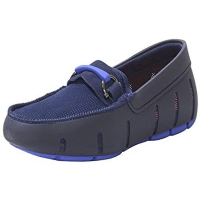 Pre-owned Swims Mens Loafers, Sporty Bit Shoes For Men, Comfortable Summer Shoe,... In Navy