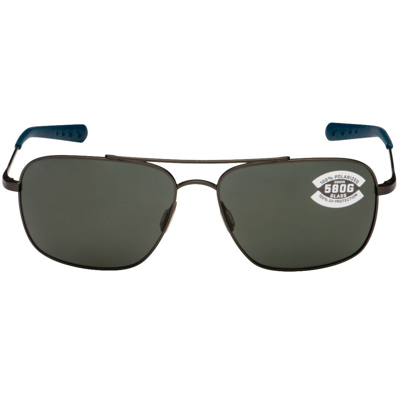 Pre-owned Costa Del Mar Canaveral Sunglasses Brushed Gray/gray 580glass
