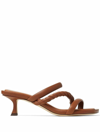 Jimmy Choo Diosa 50 Leather Sandal In Tan