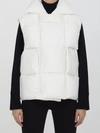 Bottega Veneta Intreccio Padded Vest In White