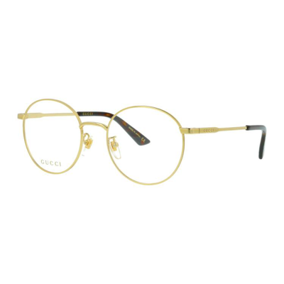 Gucci 古驰经典金属方框眼镜框光学眼镜 男女同款gg0862oa In Gold