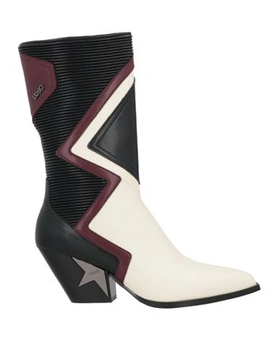 Liu •jo Woman Ankle Boots Black Size 6 Leather