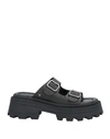 Windsor Smith Woman Sandals Black Size 10 Soft Leather In Black