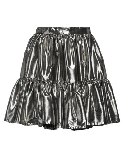 Manila Grace Mini Skirts In Grey